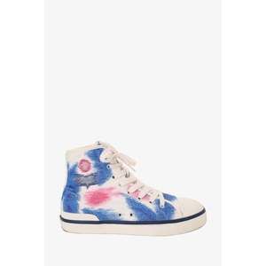 Isabel Marant Blue/Pink Multiprint High Top Sneakers Size 41